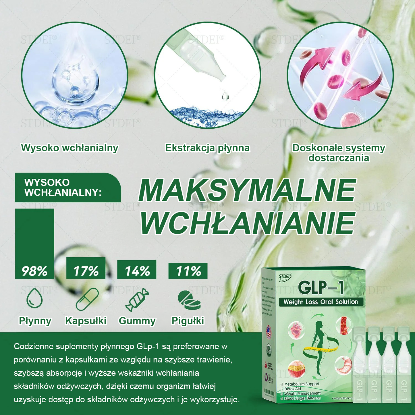 Polecane przez Mayo Clinic | Oficjalny sklep 👨⚕️𝑆𝑇𝐷𝐸𝐼® GLP-1 doustny roztwór na odchudzanie 💥 Otyłość, choroby układu krążenia, cukrzyca, bezdech senny, problemy ze stawami i inne
