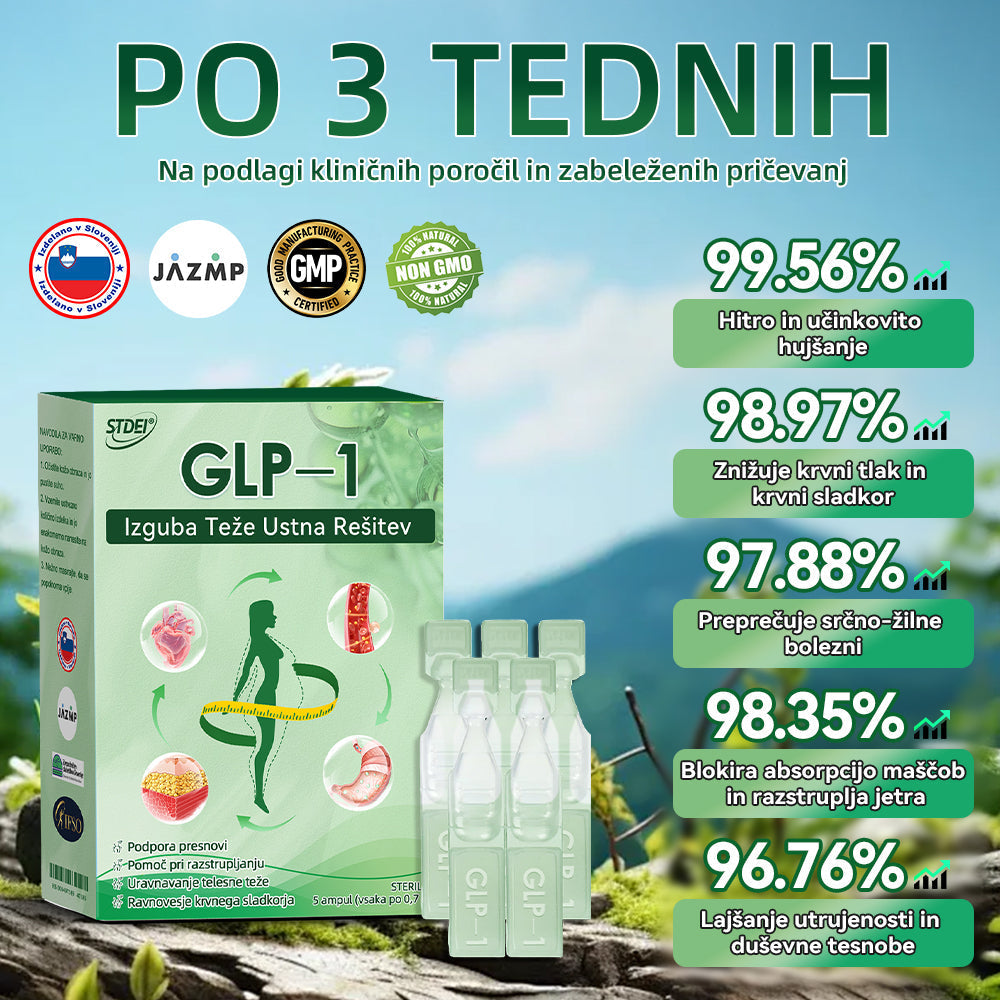 𝑆𝑇𝐷𝐸𝐼® 𝐺𝐿𝑃-1 𝐼𝑧𝑔𝑢𝑏𝑎 𝑇𝑒ž𝑒 𝑈𝑠𝑡𝑛𝑎 𝑅𝑒š𝑖𝑡𝑒𝑣 - Debelost, bolezni srca in ožilja, diabetes, spalna apneja, težave s sklepi in še več💎