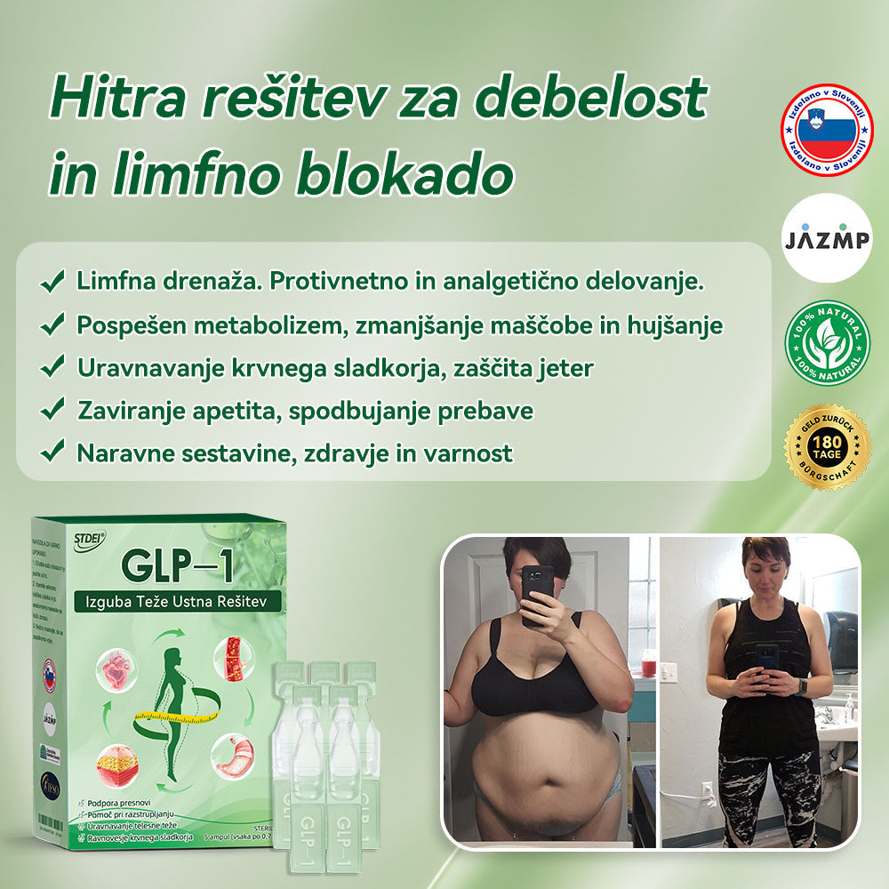 𝑆𝑇𝐷𝐸𝐼® 𝐺𝐿𝑃-1 𝐼𝑧𝑔𝑢𝑏𝑎 𝑇𝑒ž𝑒 𝑈𝑠𝑡𝑛𝑎 𝑅𝑒š𝑖𝑡𝑒𝑣 - Debelost, bolezni srca in ožilja, diabetes, spalna apneja, težave s sklepi in še več💎