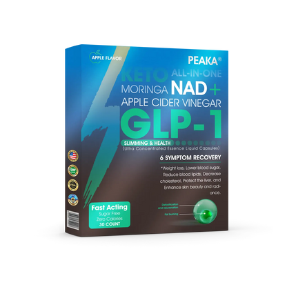 Uradna pooblaščena trgovina PEAKA® GLP-1 Slimming & Health Ultra Concentrated Essence Liquid Pearls - NAD+ Moringa & ACV & Keto (✅hitro, dolgotrajno, za zdravljenje sladkorne bolezni, debelosti in srčno-žilnih bolezni)
